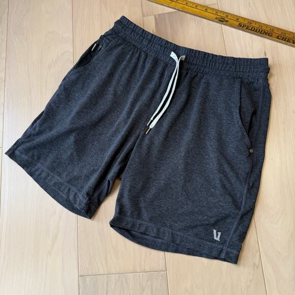 Vuori Ponto Performance Shorts Small Black Comfy Athleisure Workout Sportswear - Picture 8 of 8